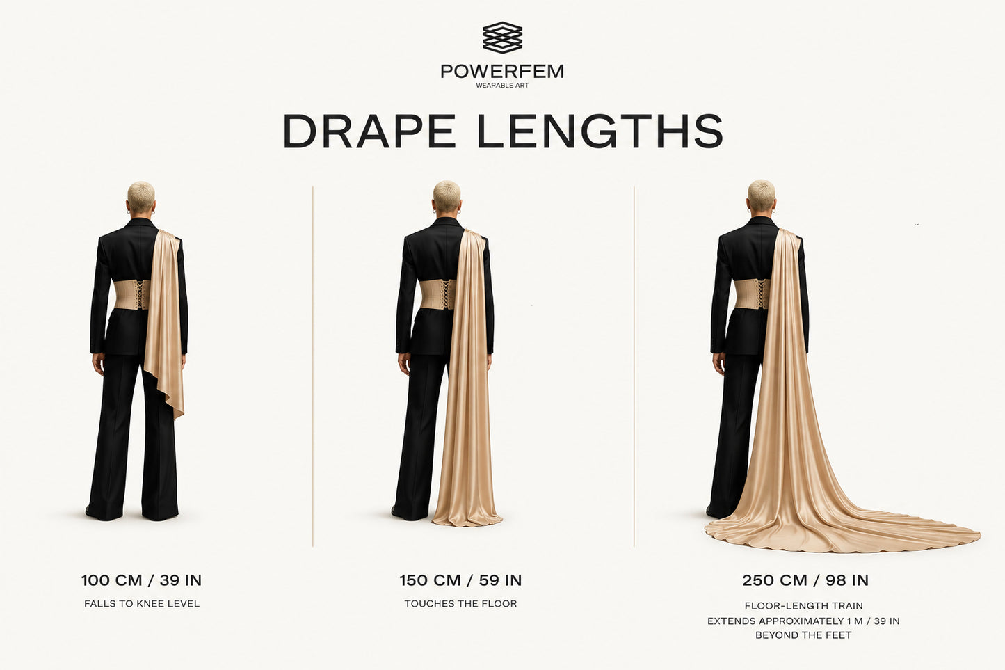 Ivory Groom Drape Corset