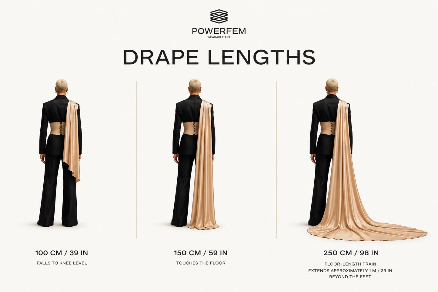 Ivory Groom Drape Corset