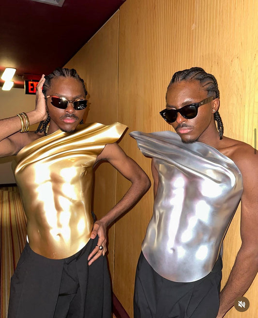 Custom Gold Corset: Men's Warrior Fashion Armor