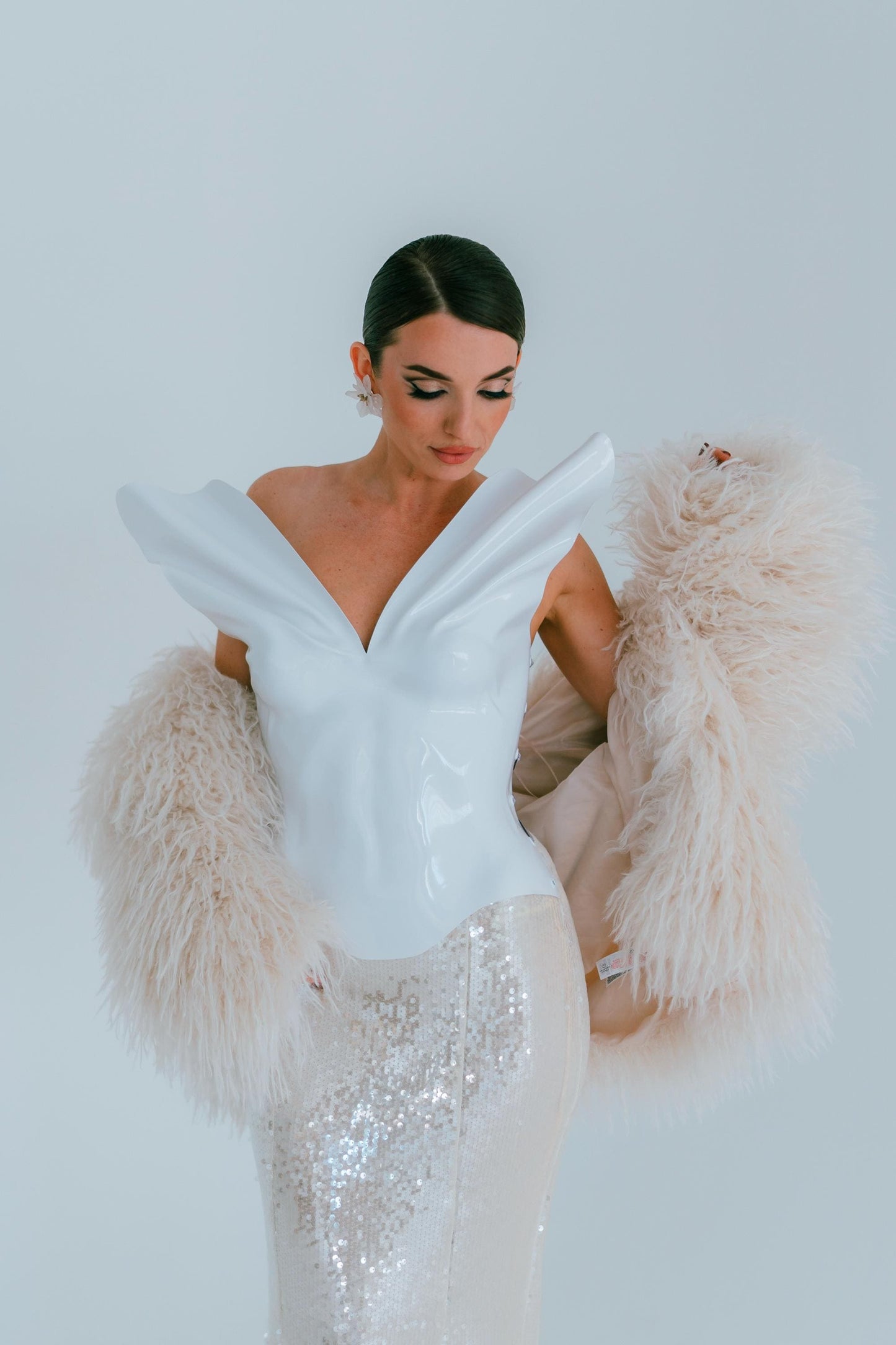 Custom Fit Bridal Bustier: Modern Corset Breastplate, Cosplay Costume