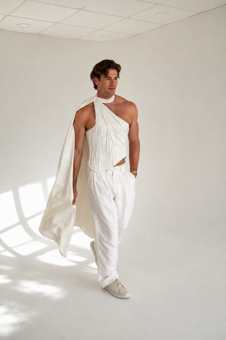 The Ascension Bridal Drape Statement Corset