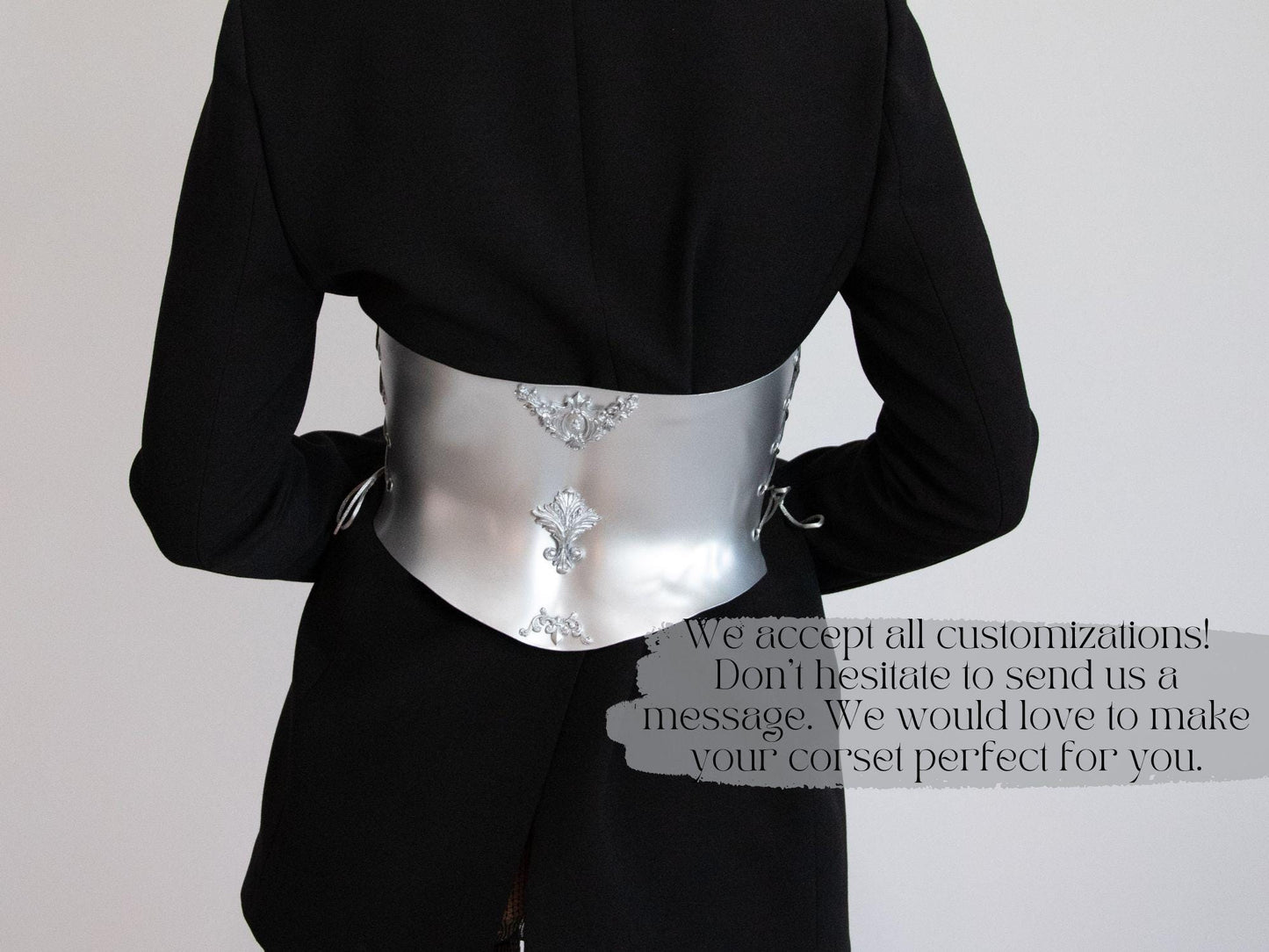 Baroque Underbust Corset Belt: Renaissance Queen Cosplay, Gold Accent