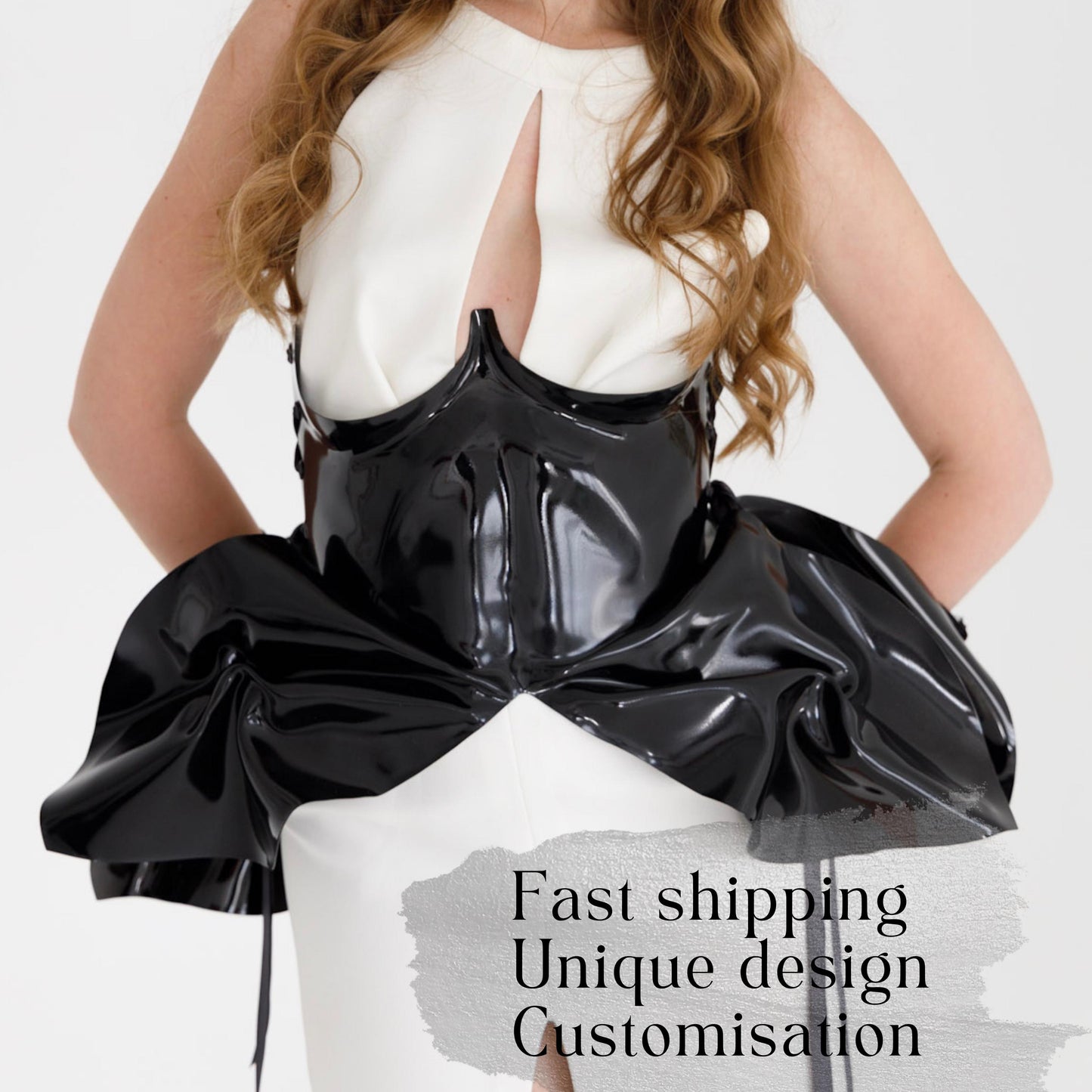 Couture Underbust Corset: Steampunk Gothic Fashion Top