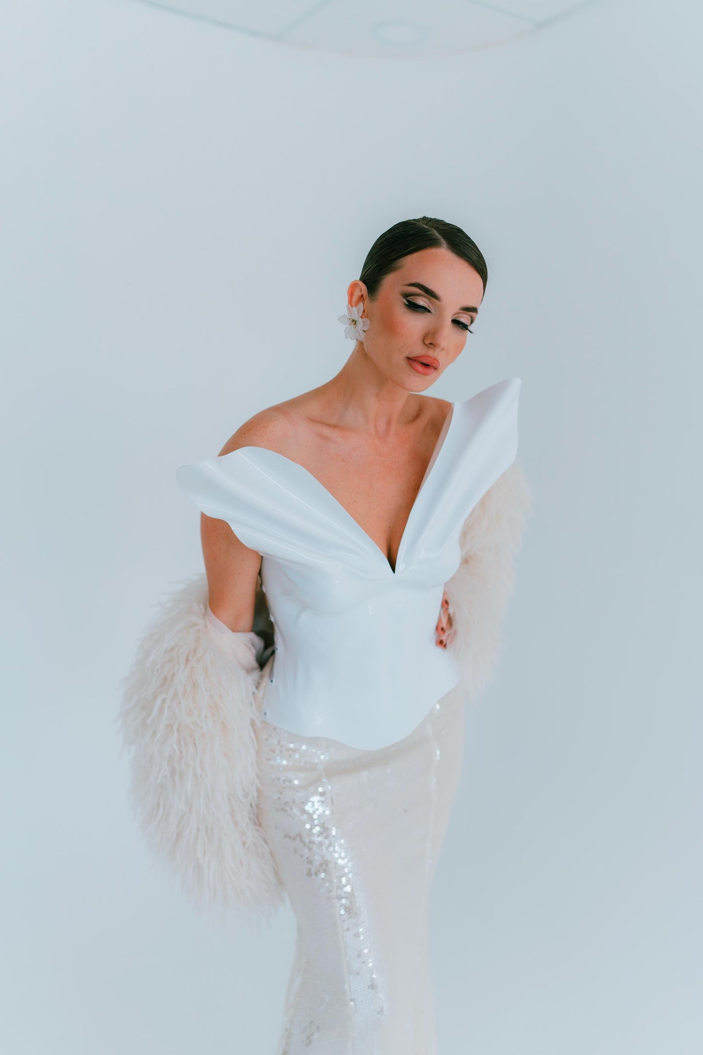 Custom Fit Bridal Bustier: Modern Corset Breastplate, Cosplay Costume