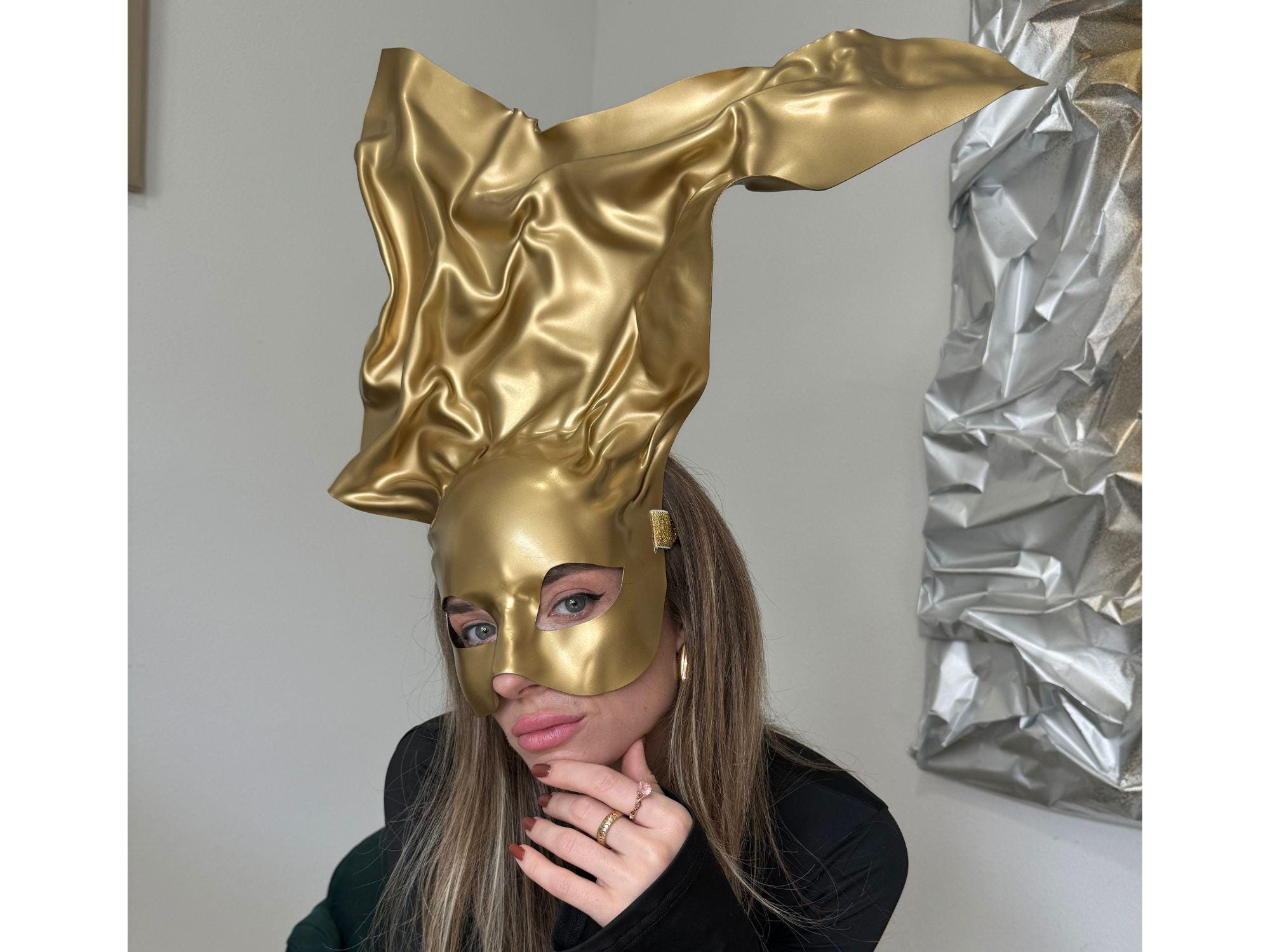 Metallic Gold Masquerade Mask