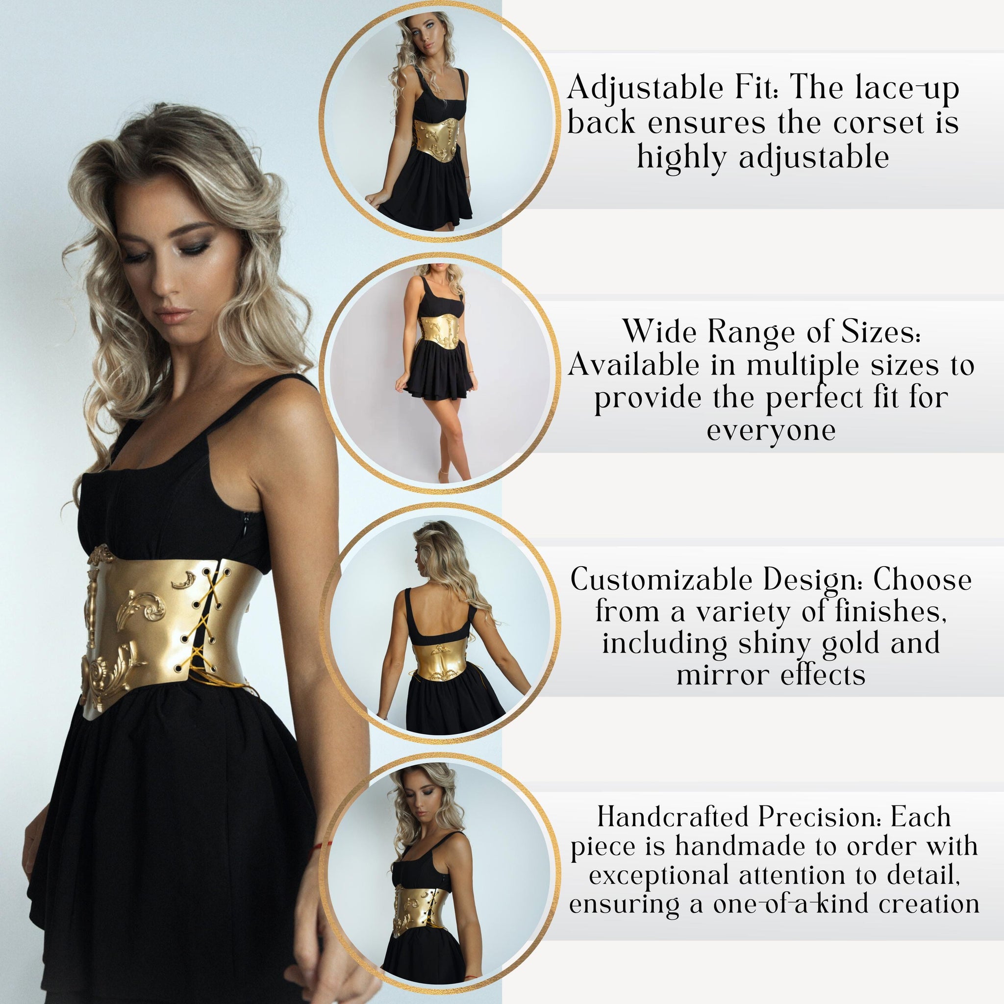 Golden Baroque Corset Belt