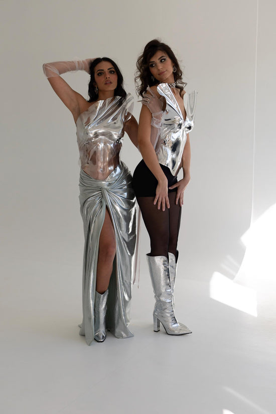Chrome Goddess Corset Top