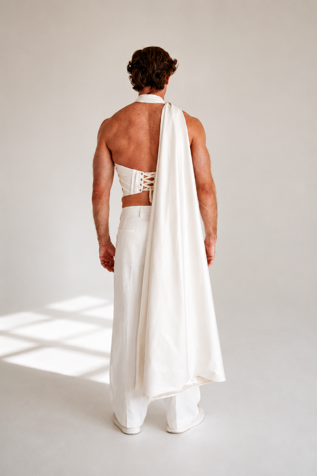 The Ascension Bridal Drape Statement Corset