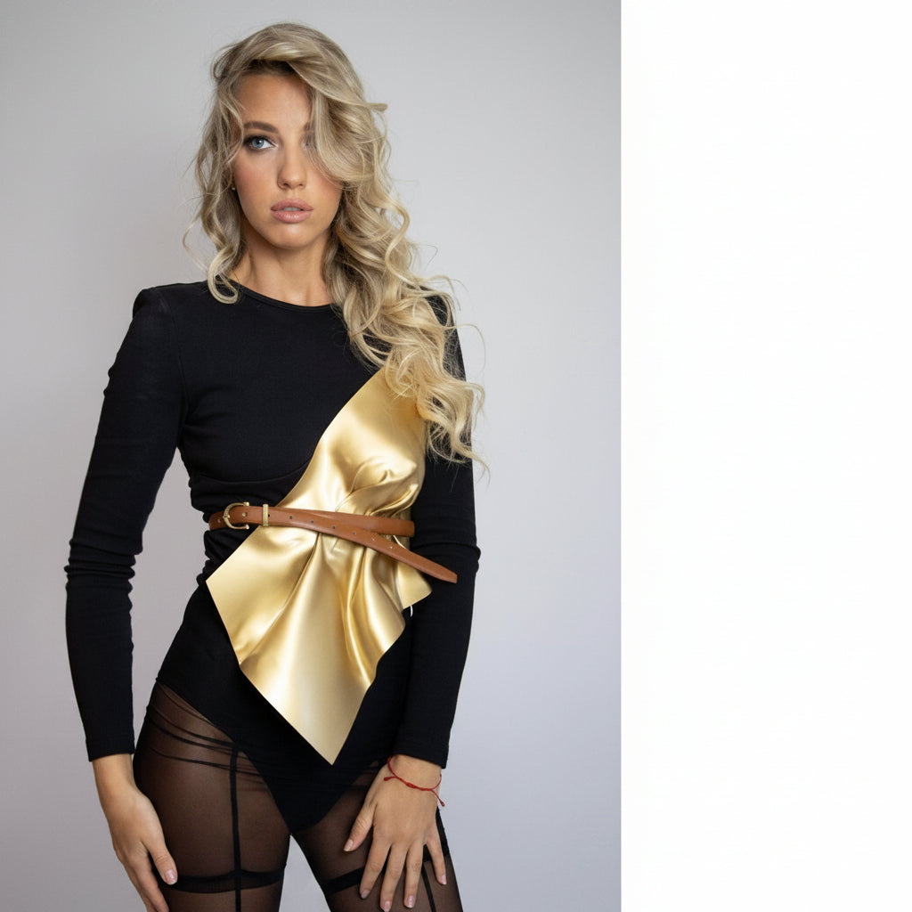 Molded Gold Corset
