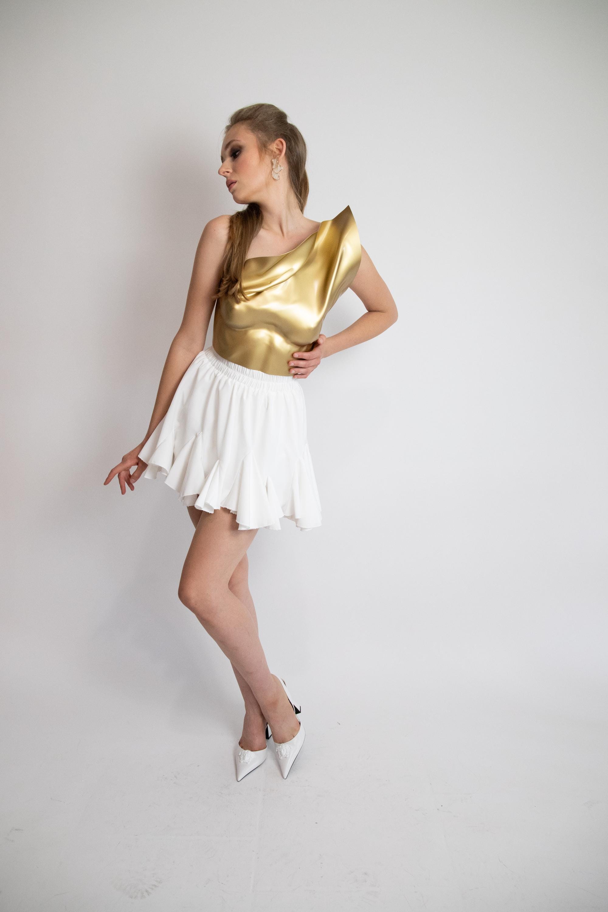 Gold Steampunk Armor Corset