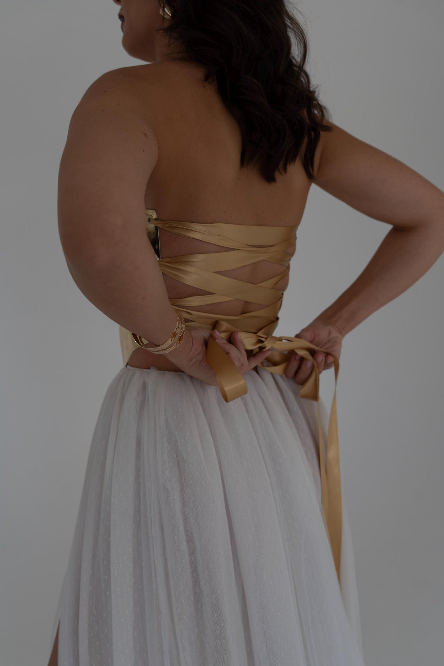 Private Custom Corset Listing, Made To Order Metallic Sculptural Wearable Art