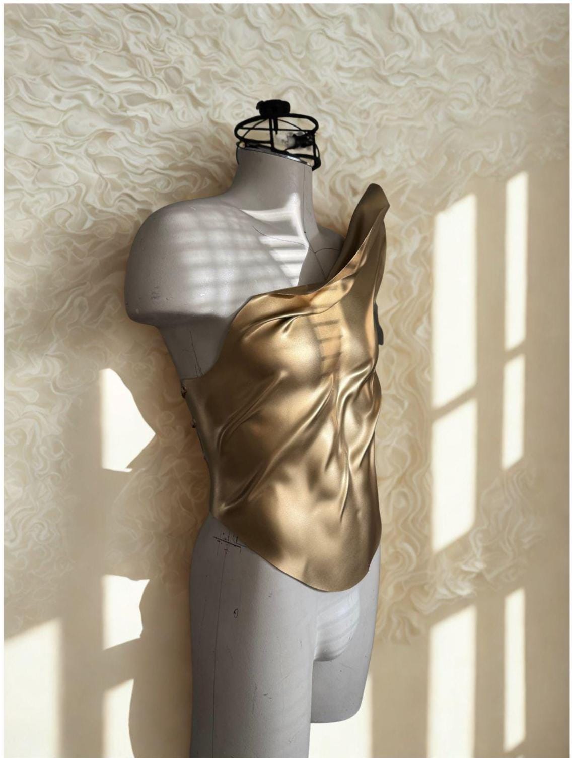 Custom Gold Corset: Men's Warrior Fashion Armor