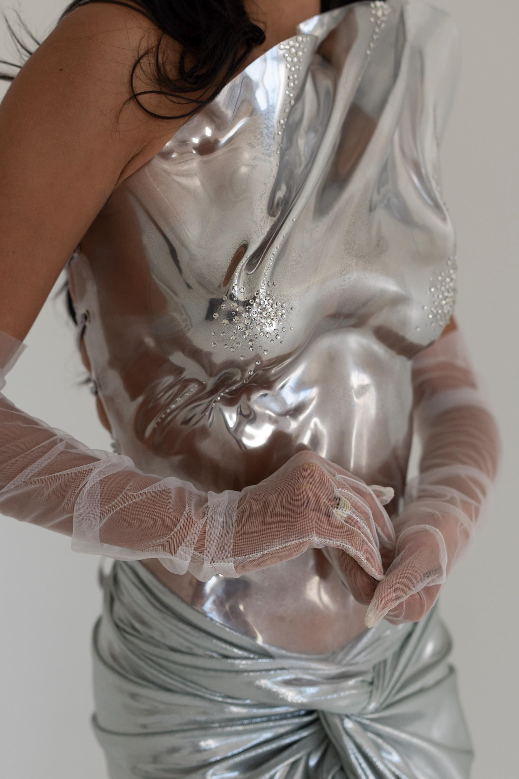 Chrome Goddess Corset Top