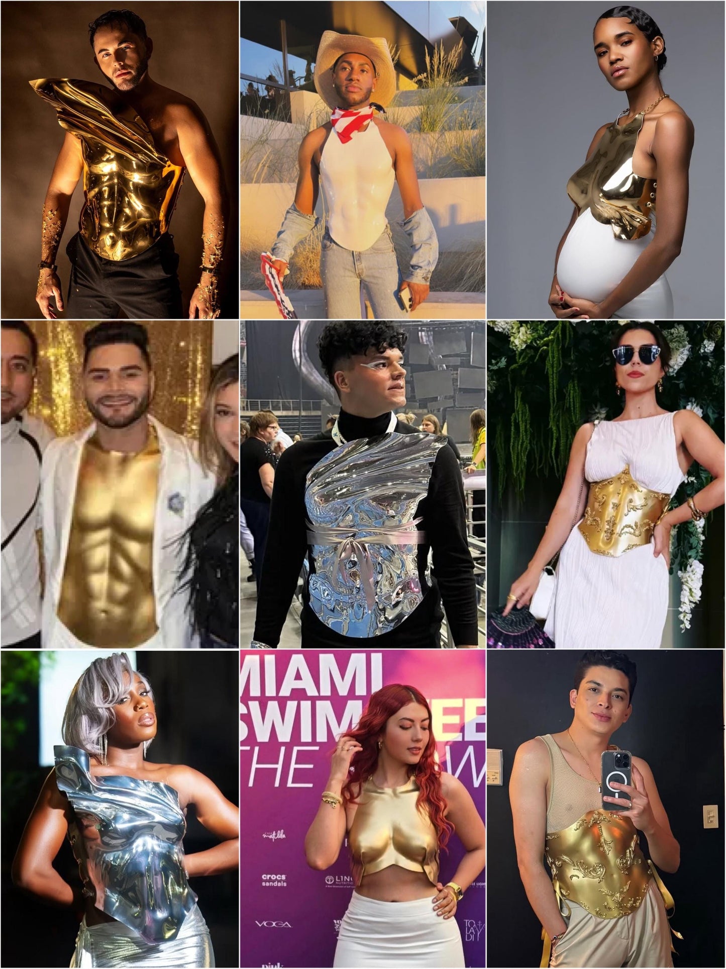 Private Custom Corset Listing, Made To Order Metallic Sculptural Wearable Art