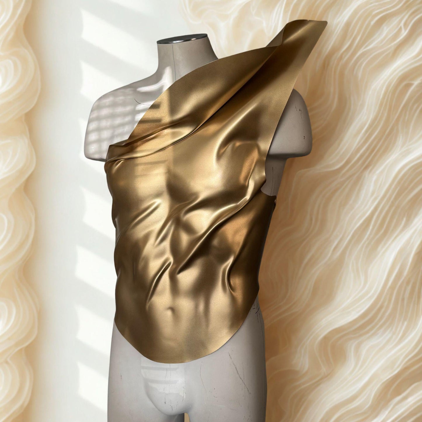 Custom Gold Corset: Men's Warrior Fashion Armor