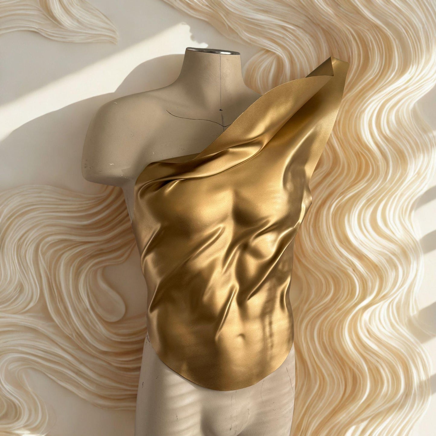 Custom Gold Corset: Men's Warrior Fashion Armor