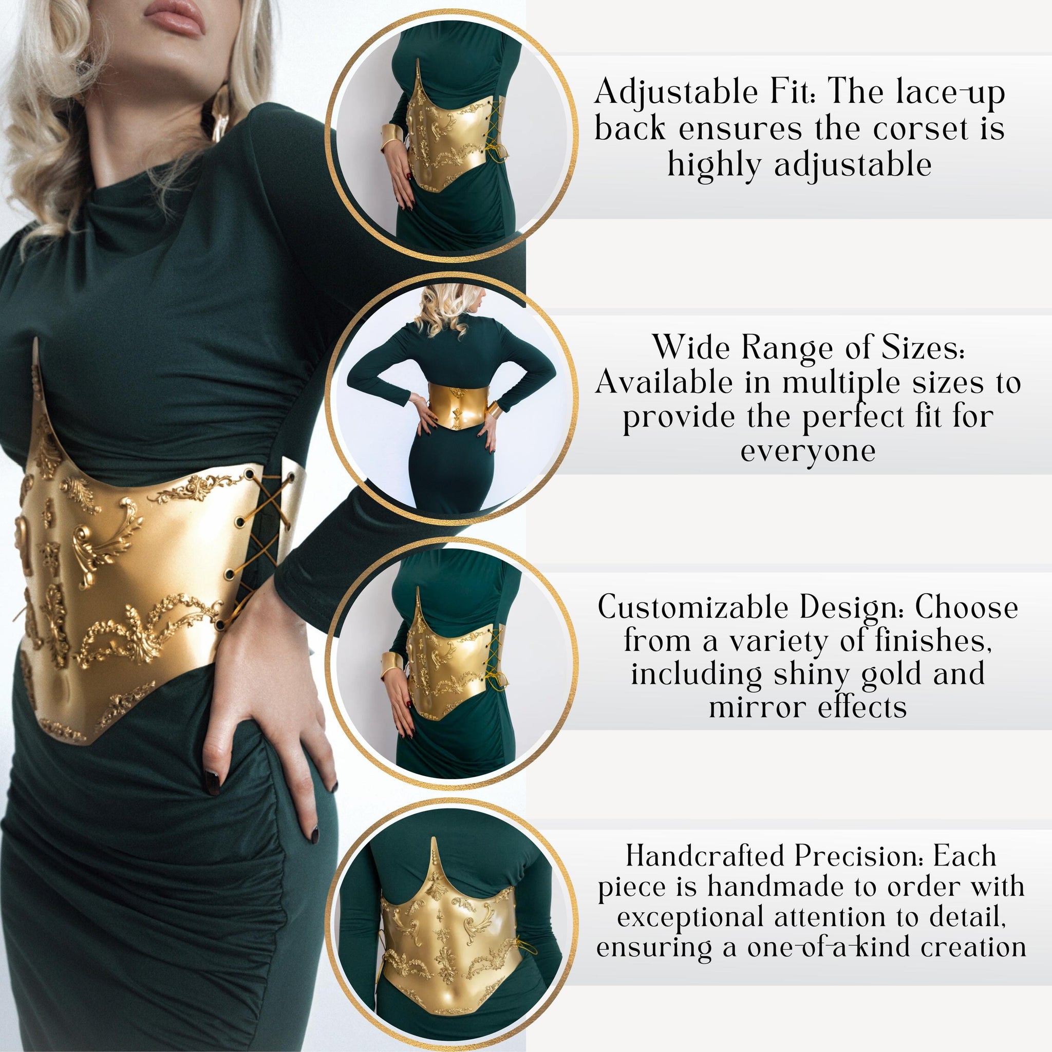 Gold Baroque Corset Belt