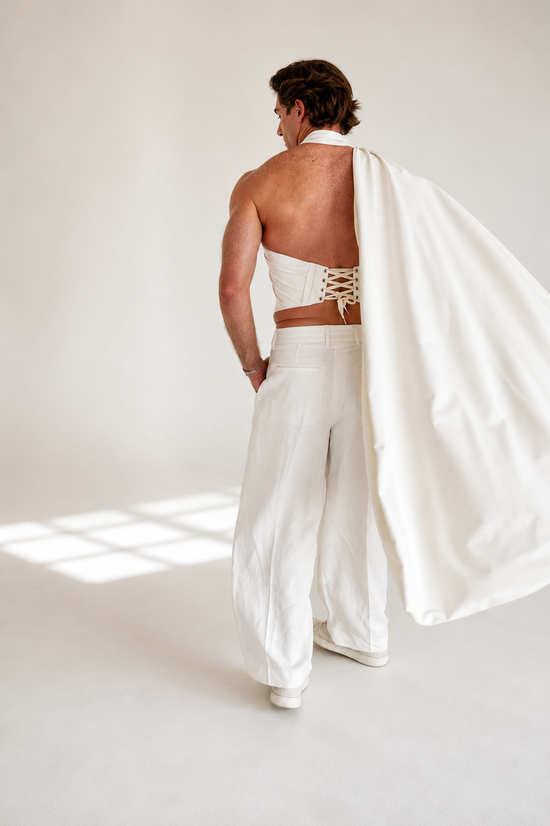 The Ascension Bridal Drape Statement Corset