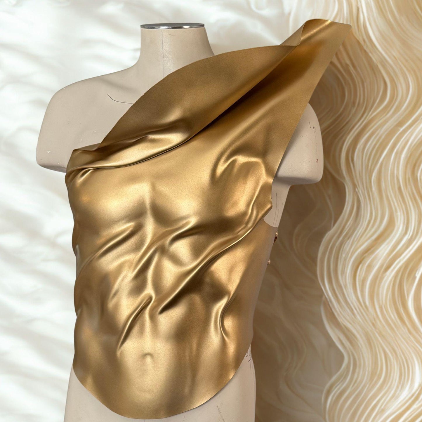 Custom Gold Corset: Men's Warrior Fashion Armor