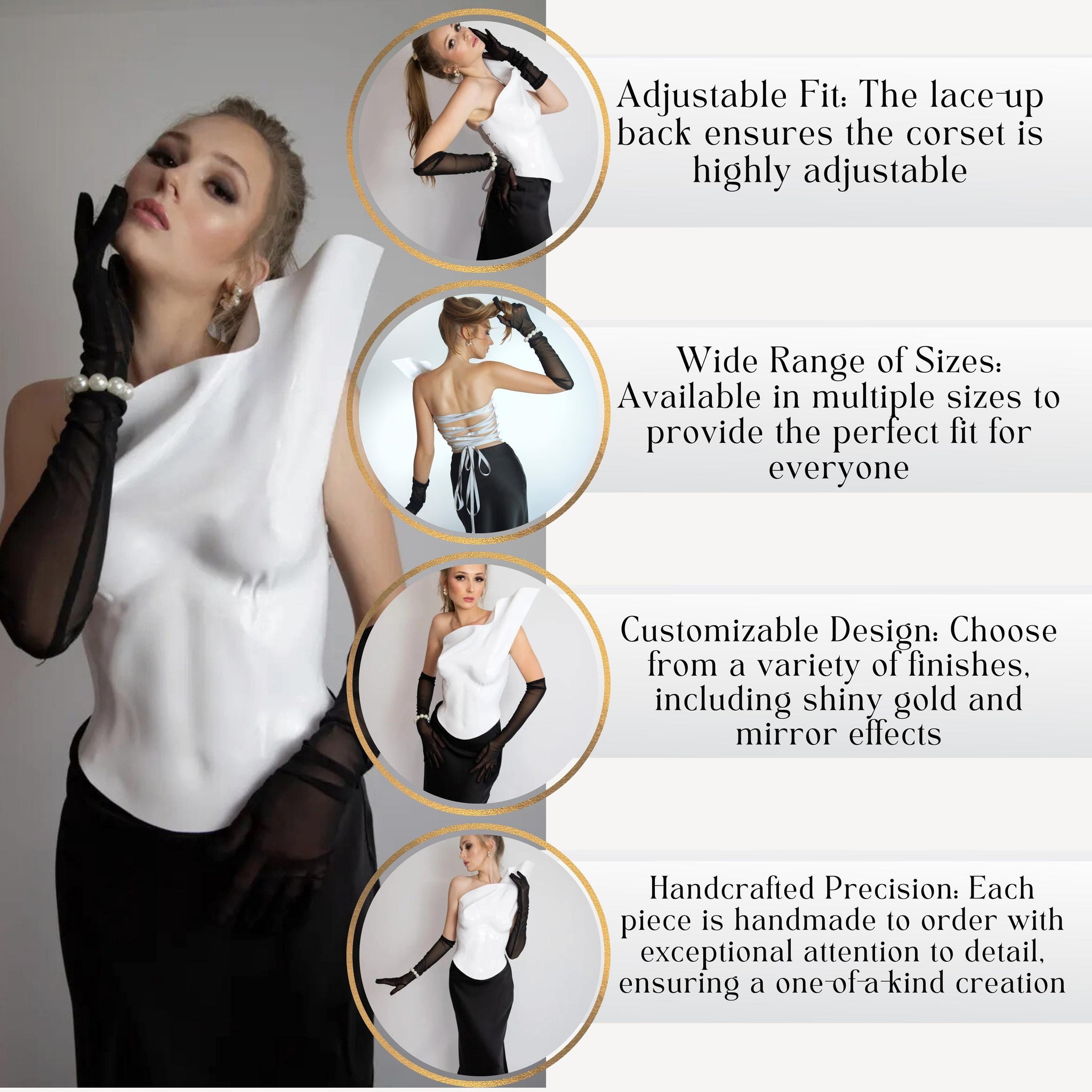 Modern Bridal Corset Top for Women