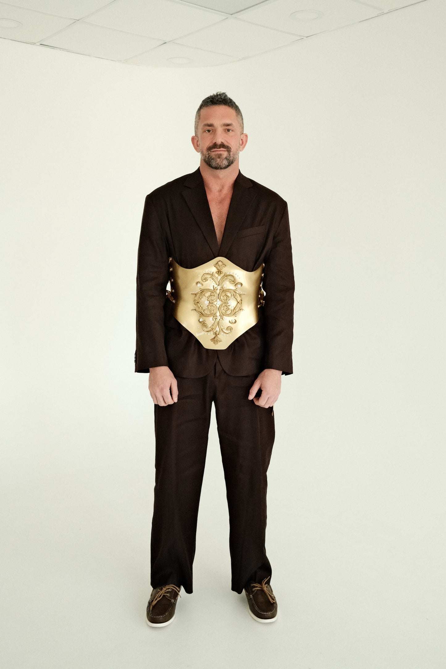 The Midas Gold Embellished  Baroque Corset