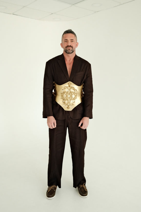 The Midas Gold Embellished  Baroque Corset