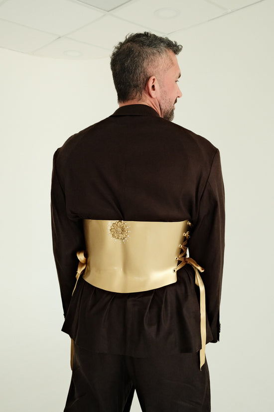 The Midas Gold Embellished  Baroque Corset