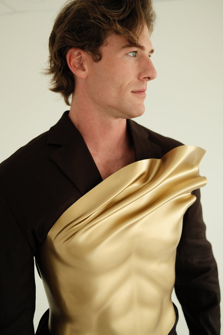 Custom Gold Warrior Corset