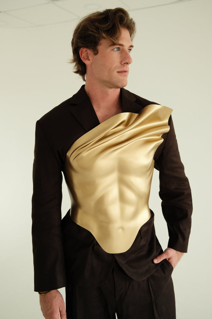Custom Gold Warrior Corset