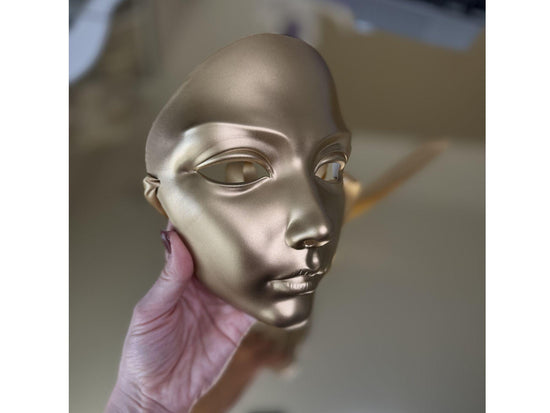 Adjustable Handcrafted Gold Mask