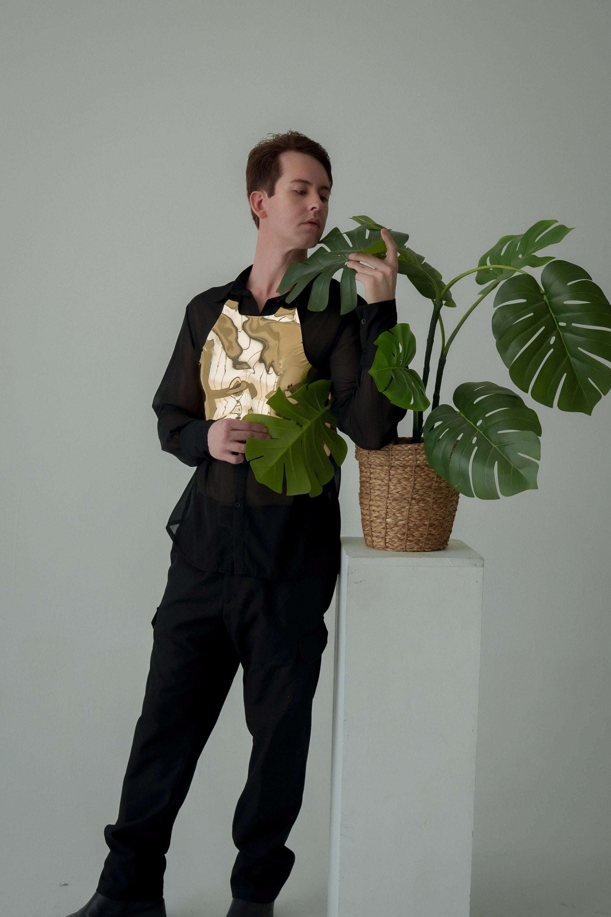 Avant- Garde Gold Corset Breastplate