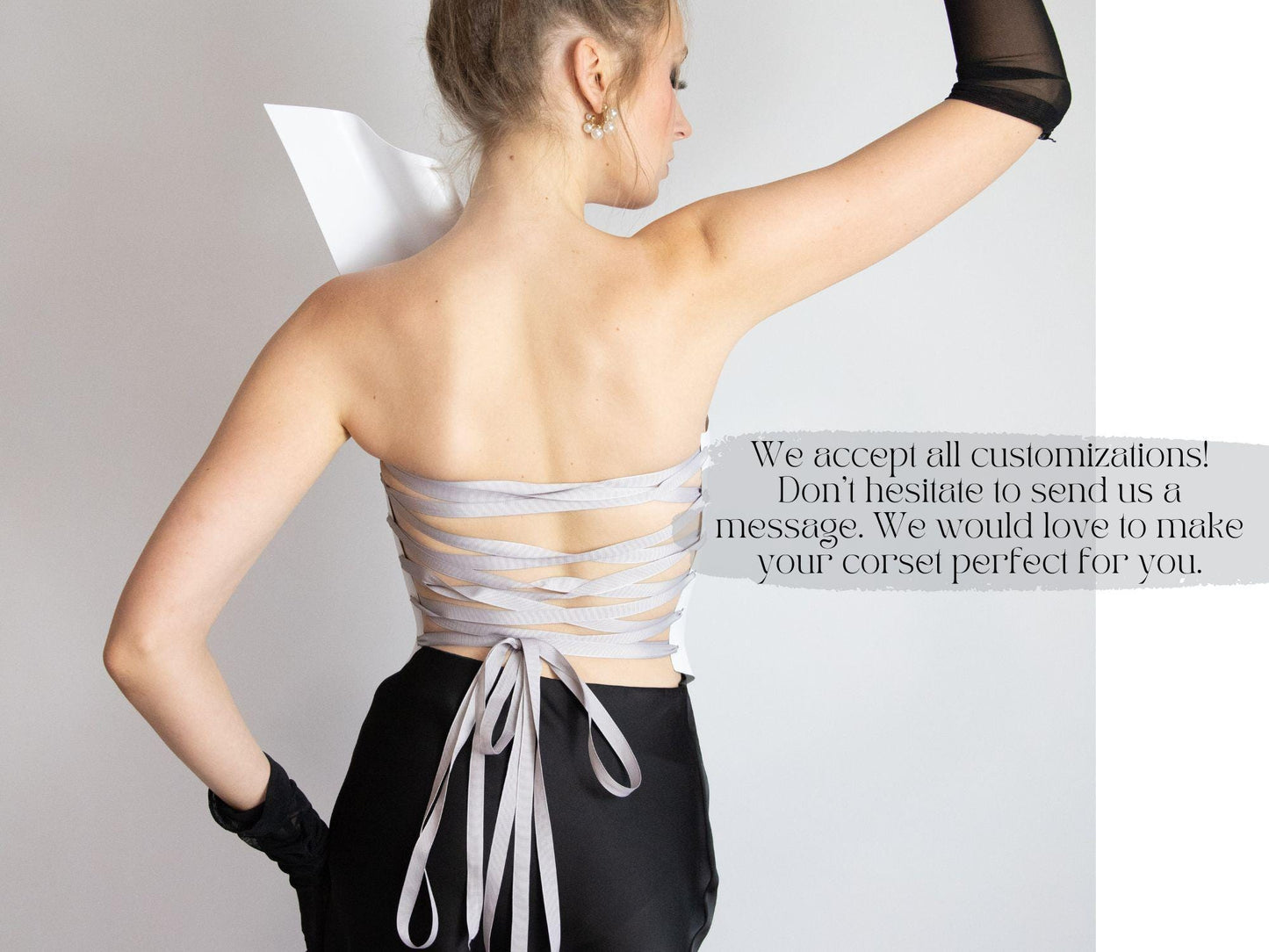 Sculptural Bridal Corset Top: Modern Wedding Bustier