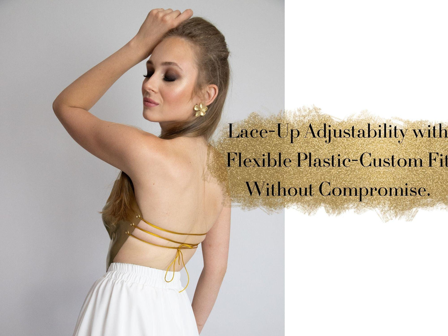 Gold Corset Top: Metallic Rave Outfit, Steampunk Armor, Custom Fit