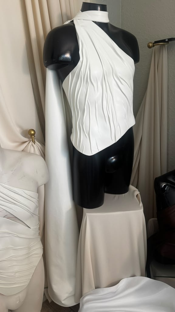 The Ascension Bridal Drape Statement Corset