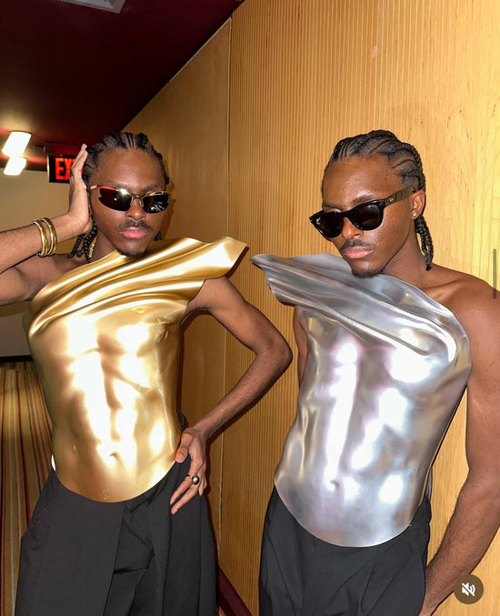 Gold Sculptural Warrior Armor Corset for Men