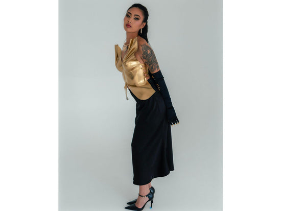 Avant-Garde Sculptural Corset Top for Women