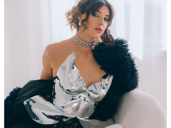 Mirror Silver Corset Top