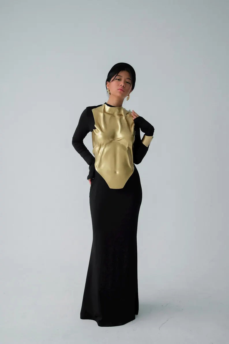 Women’s Avant-Garde Metallic Corset