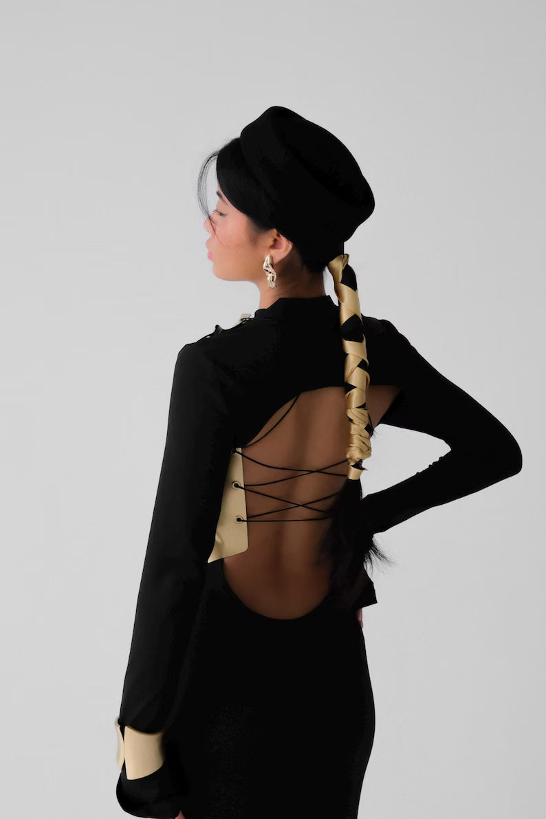 Women’s Avant-Garde Metallic Corset
