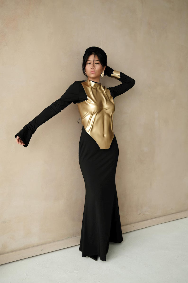 Women’s Avant-Garde Metallic Corset