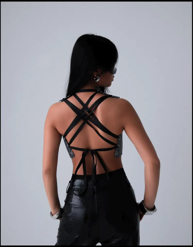 Sculptural Reptile Corset
