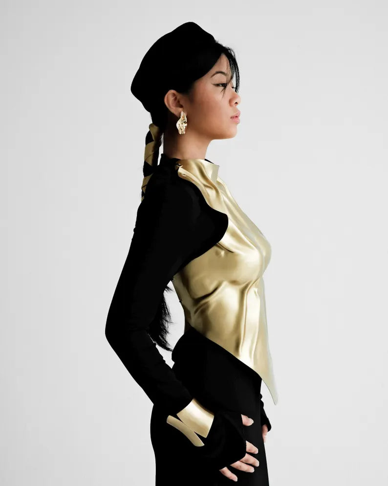 Women’s Avant-Garde Metallic Corset