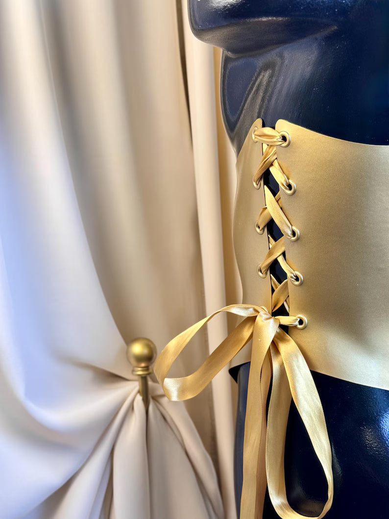 The Midas Gold Embellished  Baroque Corset