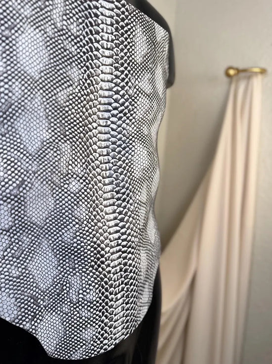 Men’s Silver Serpent Armor Corset