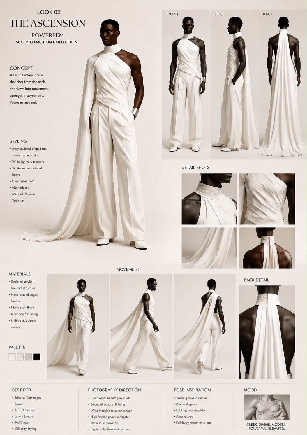 The Ascension Bridal Drape Statement Corset